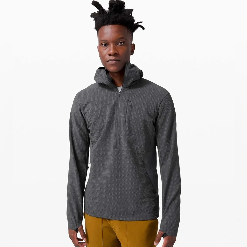 Lululemon Cold Terrain 3/4 Zip Jacket – Graphite – Size L (Like New) - Picture 1 of 6